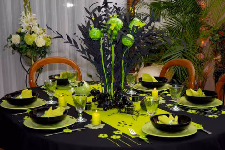 Ma deco de table green and black