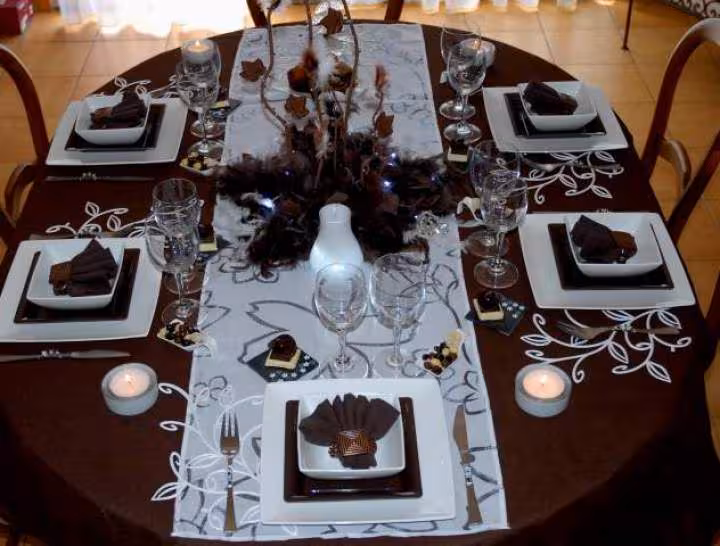 Ma table choco blanc