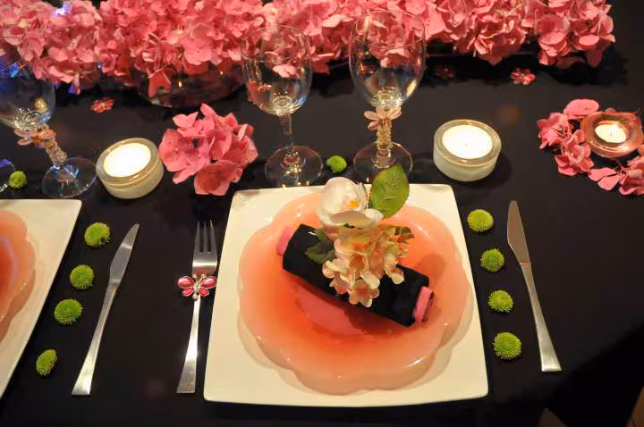 Table hortensia