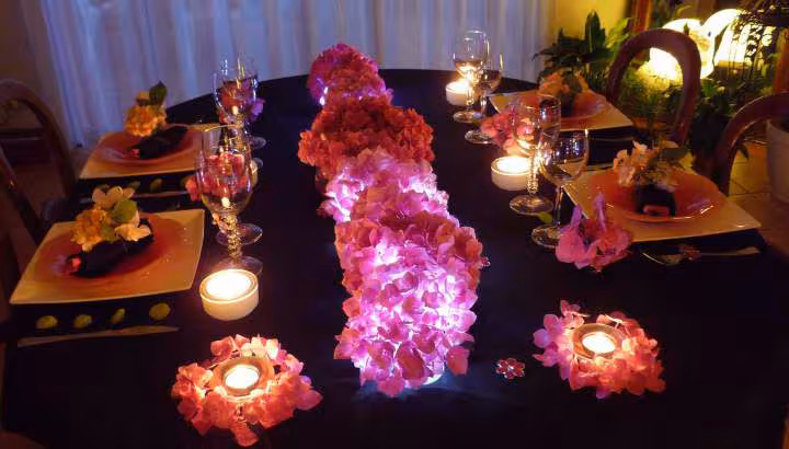 Table hortensia