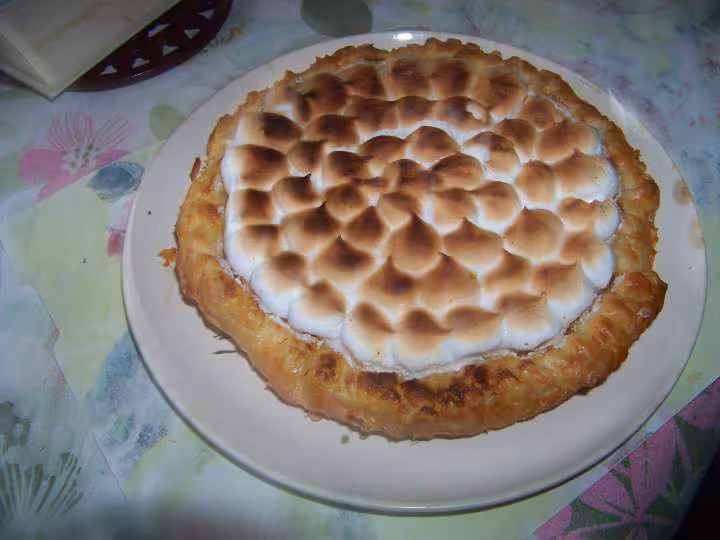 Tarte au ciron meringuee