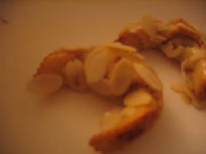 Croissants aux amandes et miel