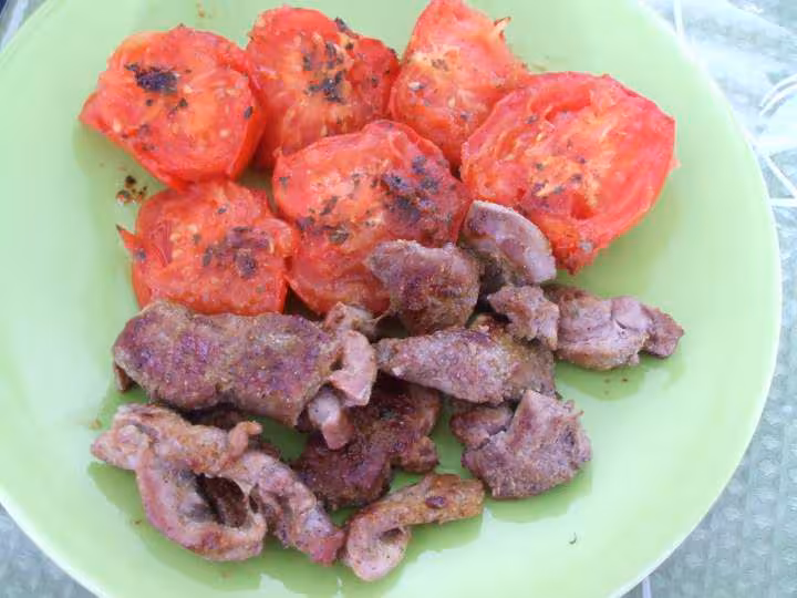 Agneau tomates grillees
