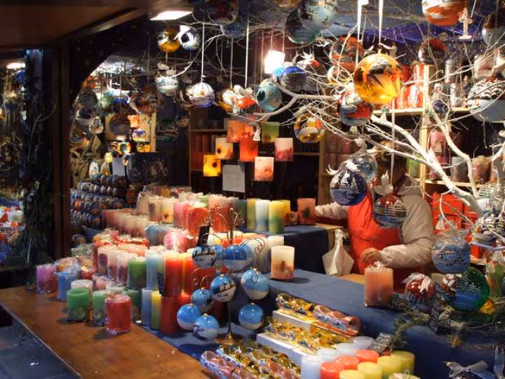 Un stand au marche de noel