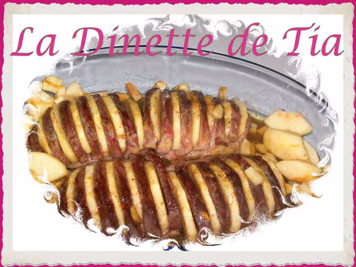 Magret de canard aux pommes