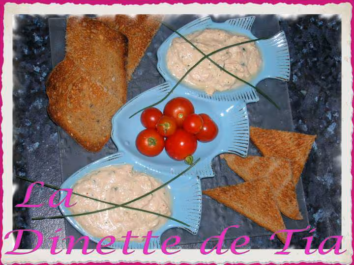 Petites tartines aux rillettes de thon