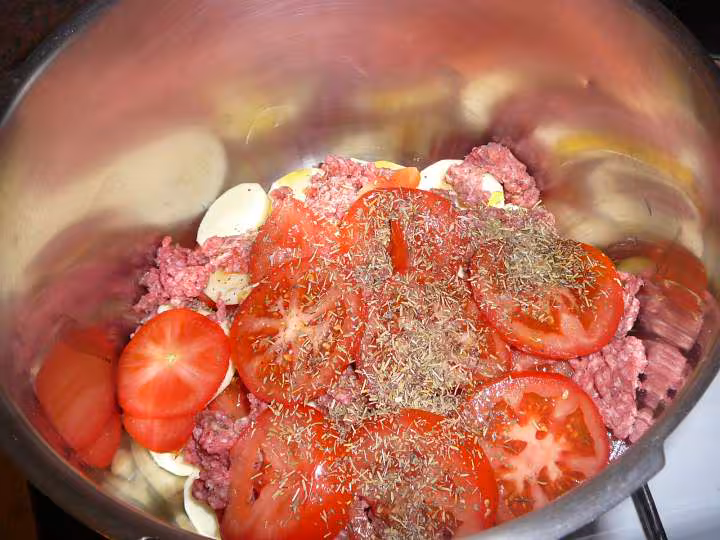 Courgette tomate boeuf