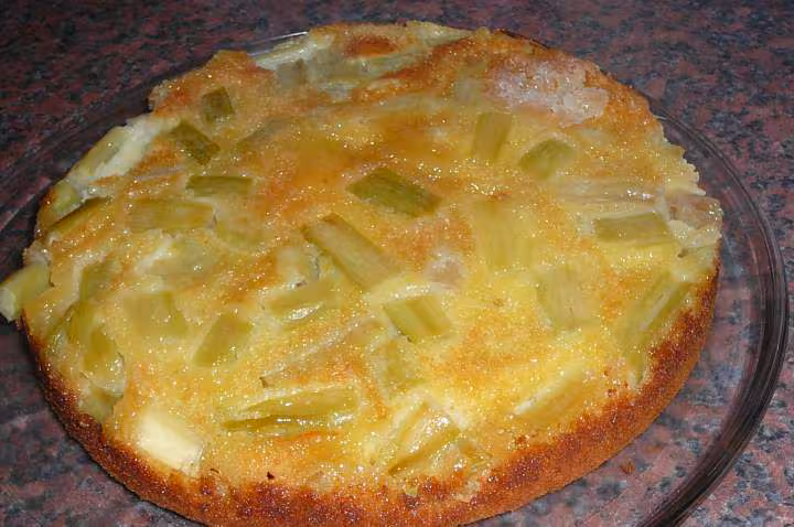 Gateau a la rhubarbe
