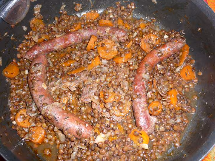 Lentilles saucisses