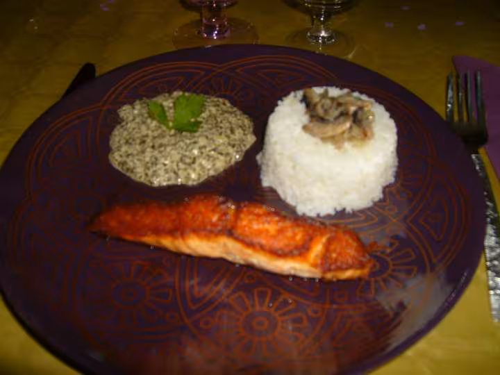 Saumon grille sauce oseille