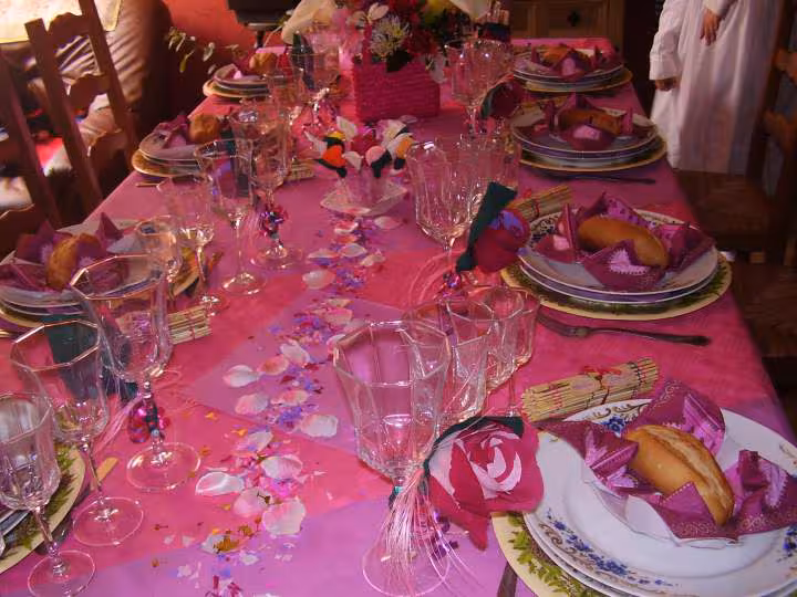 1er communion rose