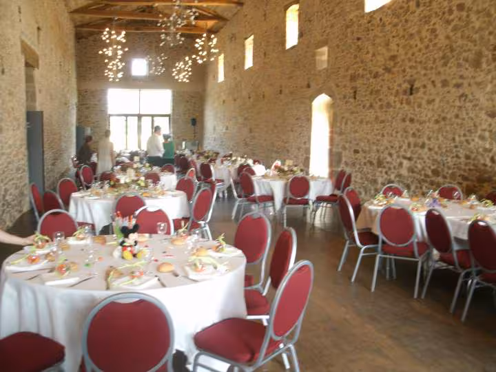 Mariage nature et distingue la salle