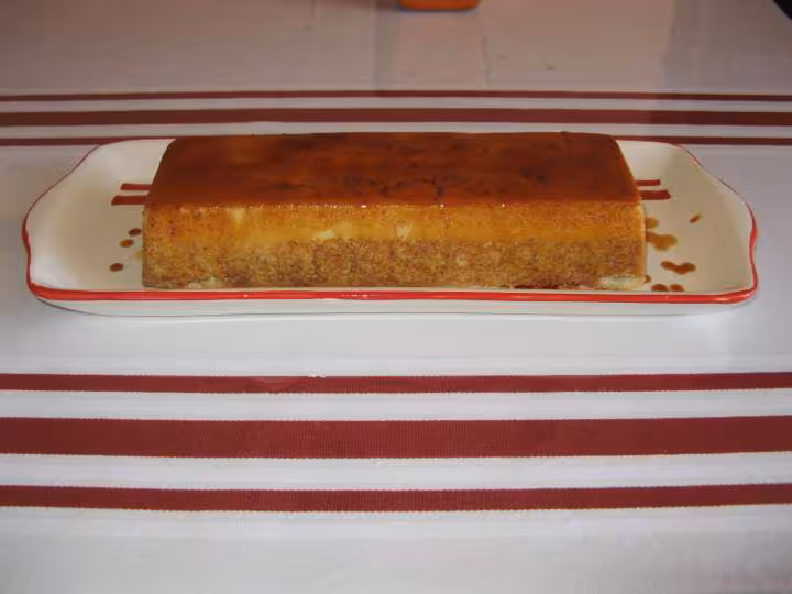 Gateau caramel noix de coco