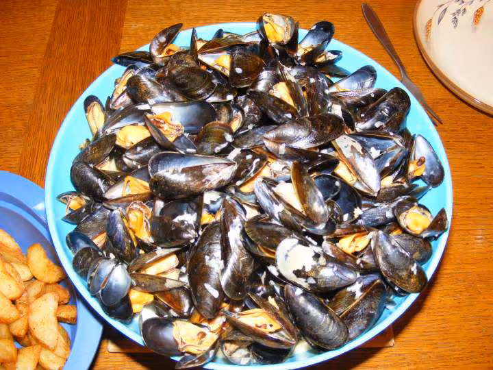 Moules au roquefort