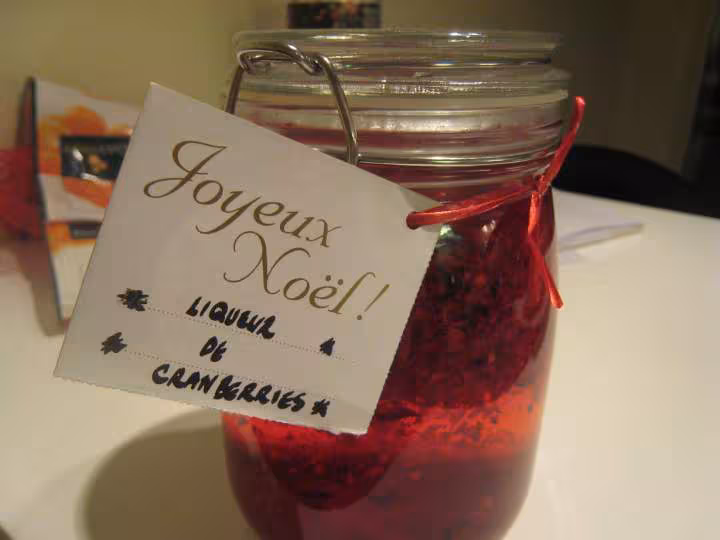 Liqueur de cranberries