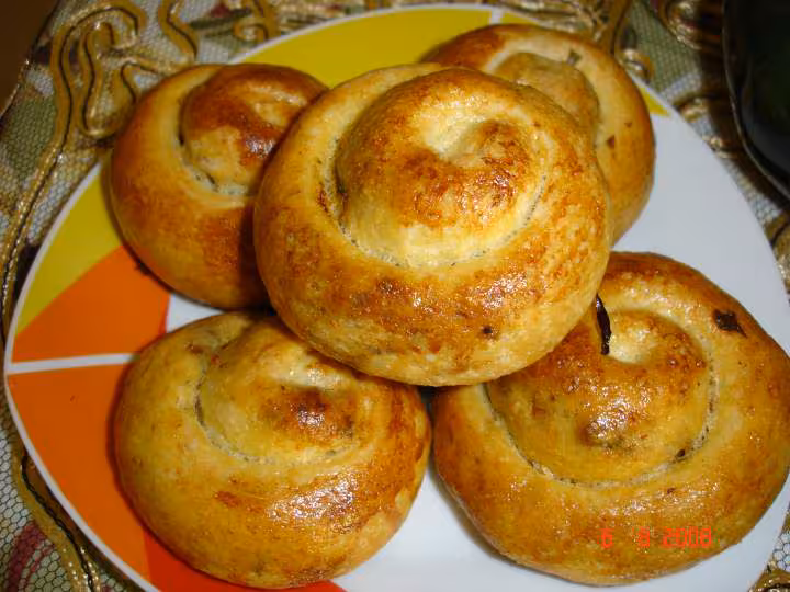 Petits pains escargots farcis