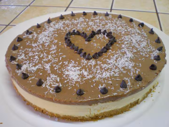 Bavarois vanille et sa ganache chocolat noir