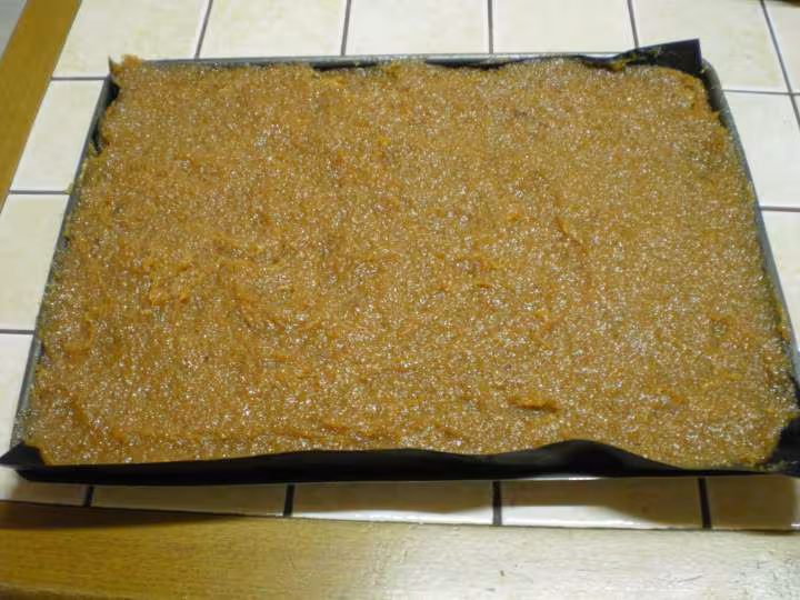 Pate a coing en sechage