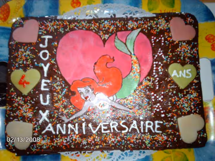 Gateau d anniversaire marbre italien