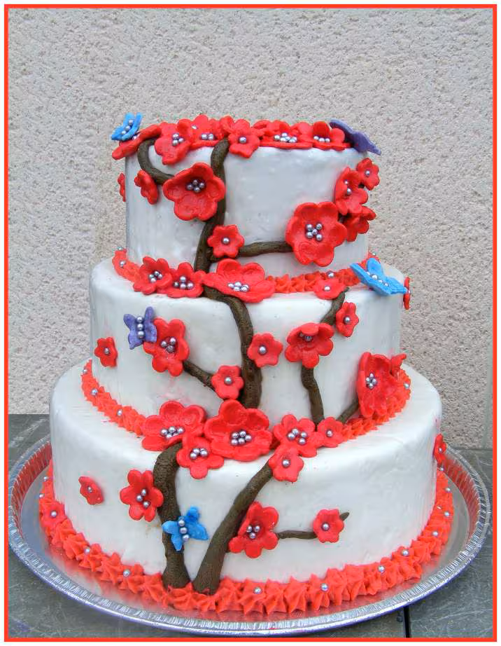 Gateau fleurs