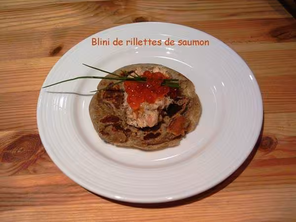 Blinis et rillettes de saumon