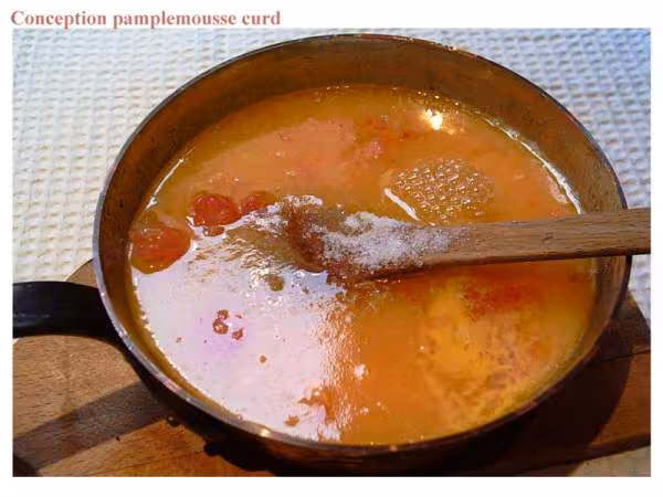 Conception curd de pamplemousse rose