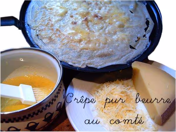 Confection crepe au comte dans poele