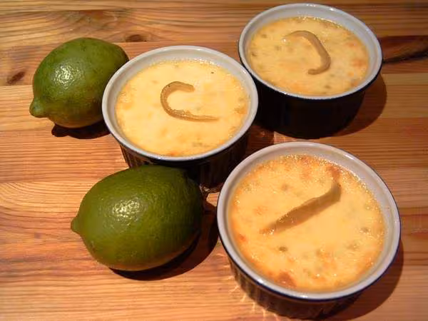 Creme prise en pot au citron vert
