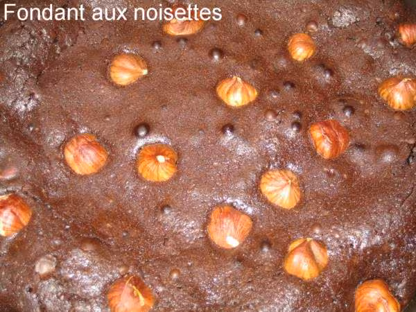Fondant aux noisettes