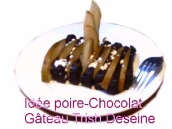 Idee poire chocolat gateau trish deseine