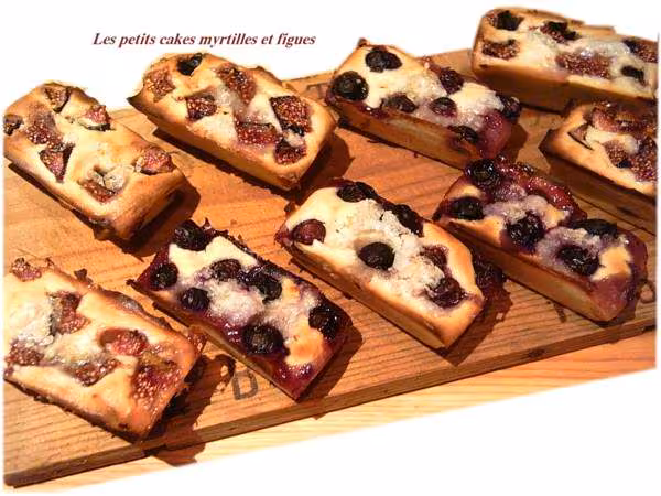 Les petits cakes myrtilles et figues