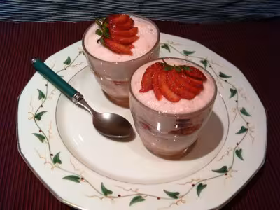 Petites mousses aux fraises