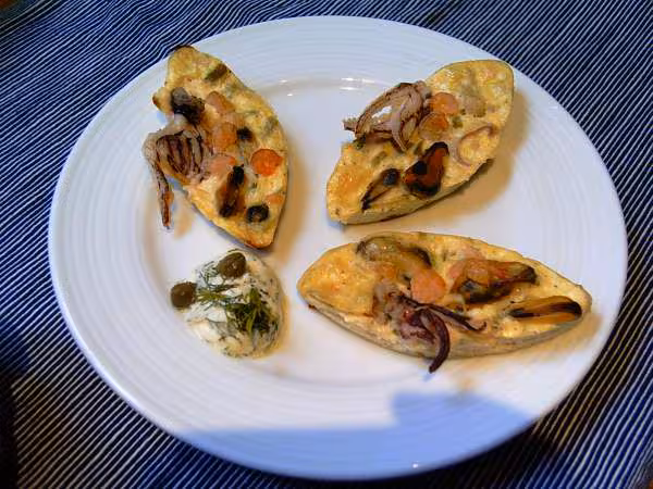 Petits clafoutis marins