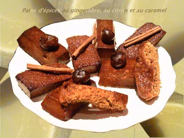 Petits pains d epices gingembre citron et caramel