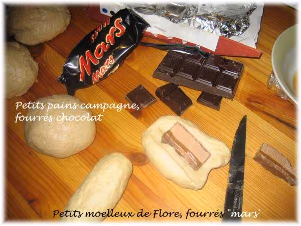 Petits pains fourres mars