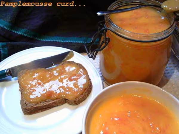 Realisation du pamplemousse curd