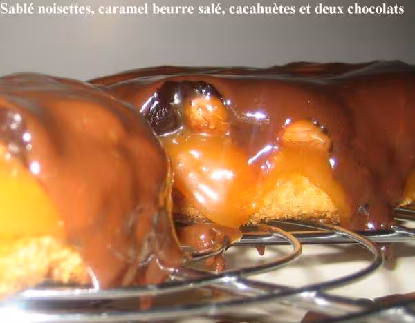Sable 2 chocs cacahuetes et caramel beurre sale