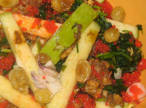 Salade granny oeufs de lomp gingembre