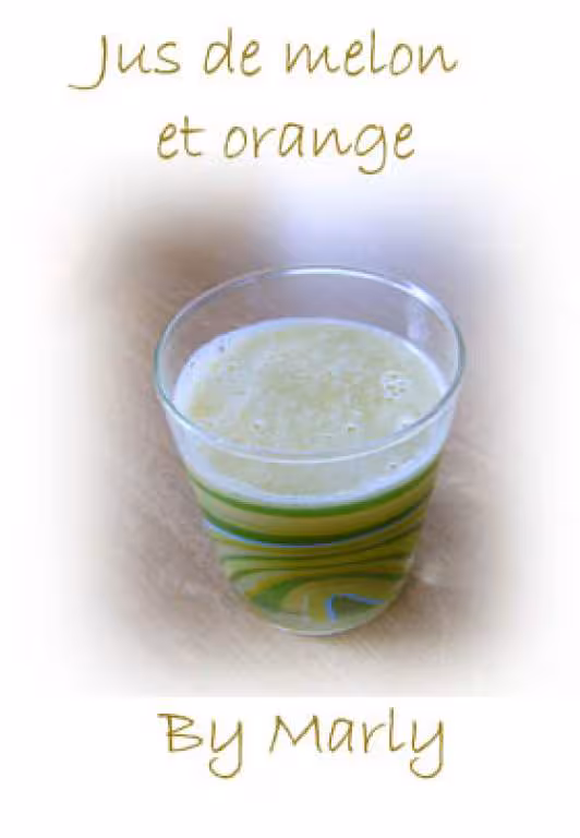 Jus de melon et orange