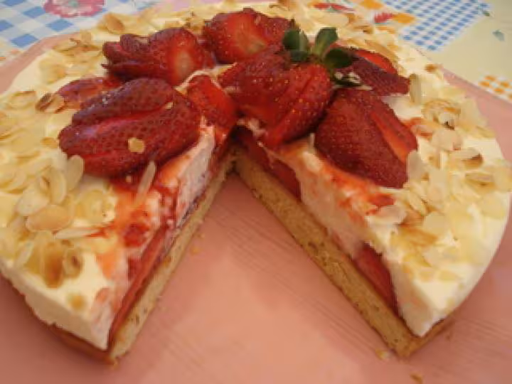 Bavarois aux fraises