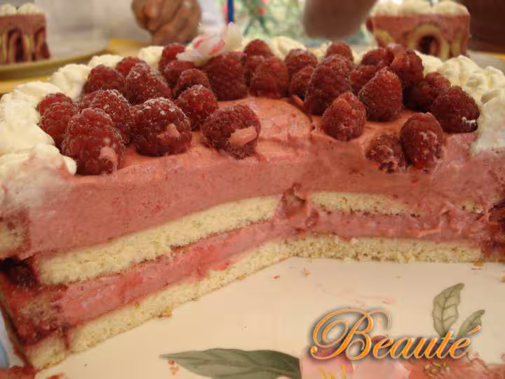 Bavarois aux framboises