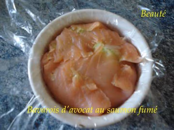 Bavarois d avocat au saumon fume