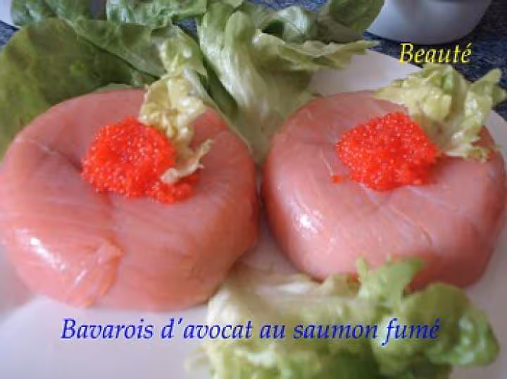 Bavarois d avocat au saumon fume