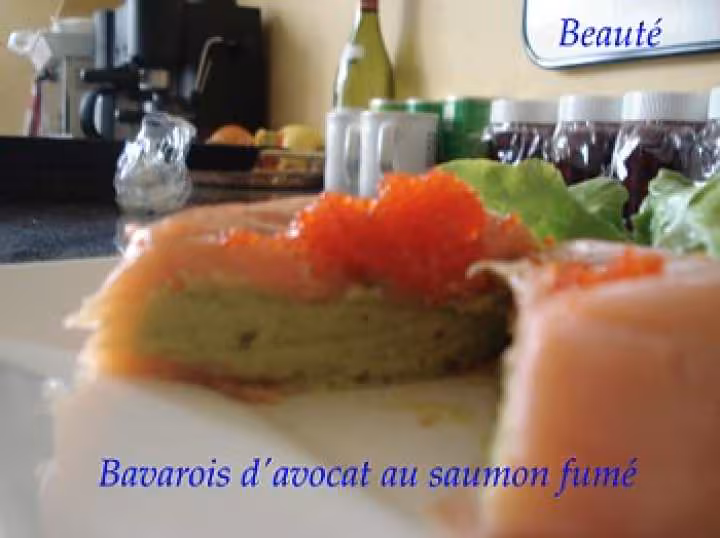 Bavarois d avocat au saumon fume