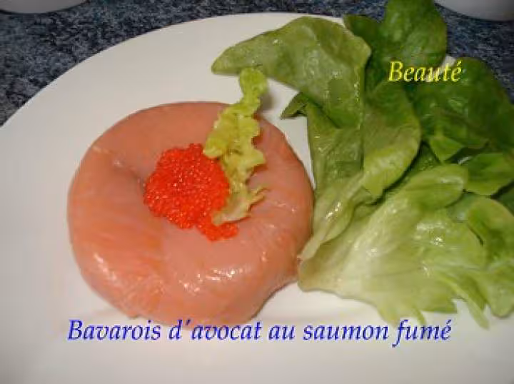 Bavarois d avocat au saumon fume