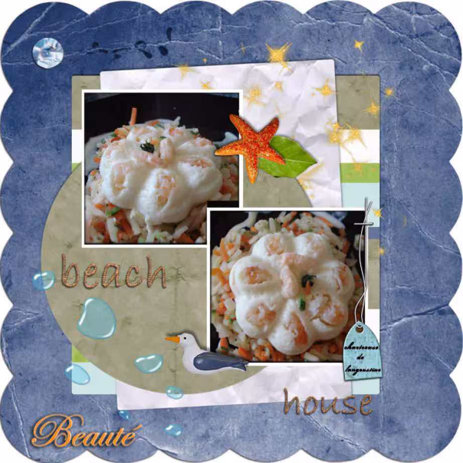 Chartreuse de langoustines et legumes