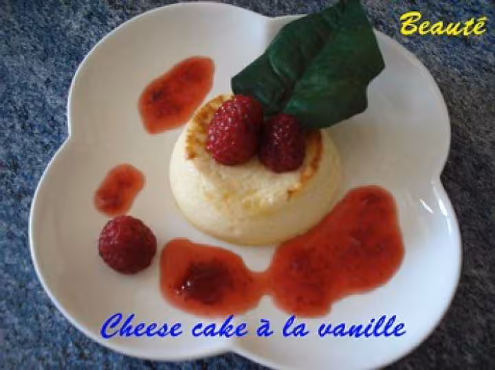 Cheese cake a la vanille