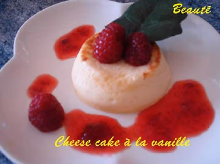 Cheese cake a la vanille