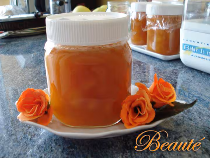Confiture peches abricots