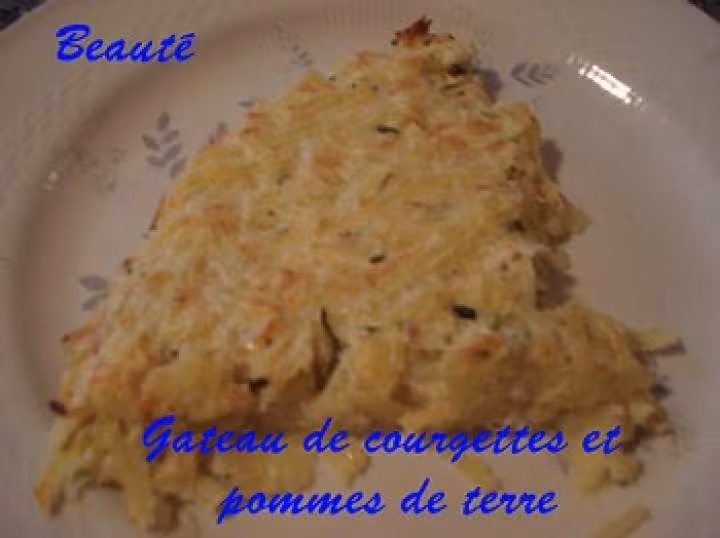 Gateau de courgettes et pommes de terre